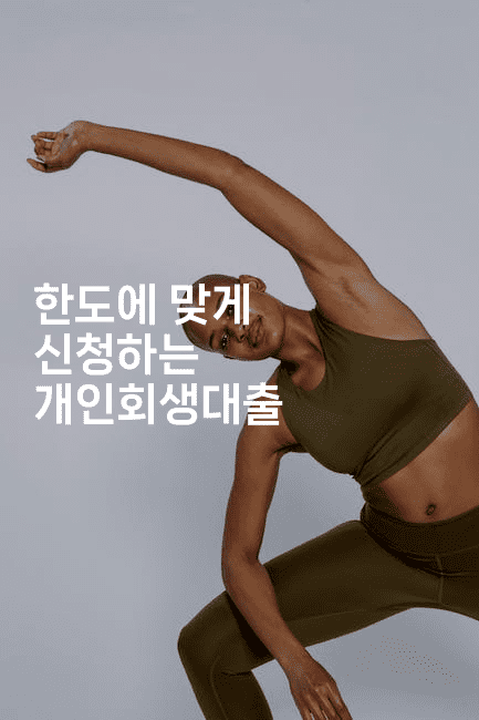 한도에 맞게 신청하는 개인회생대출-체코치