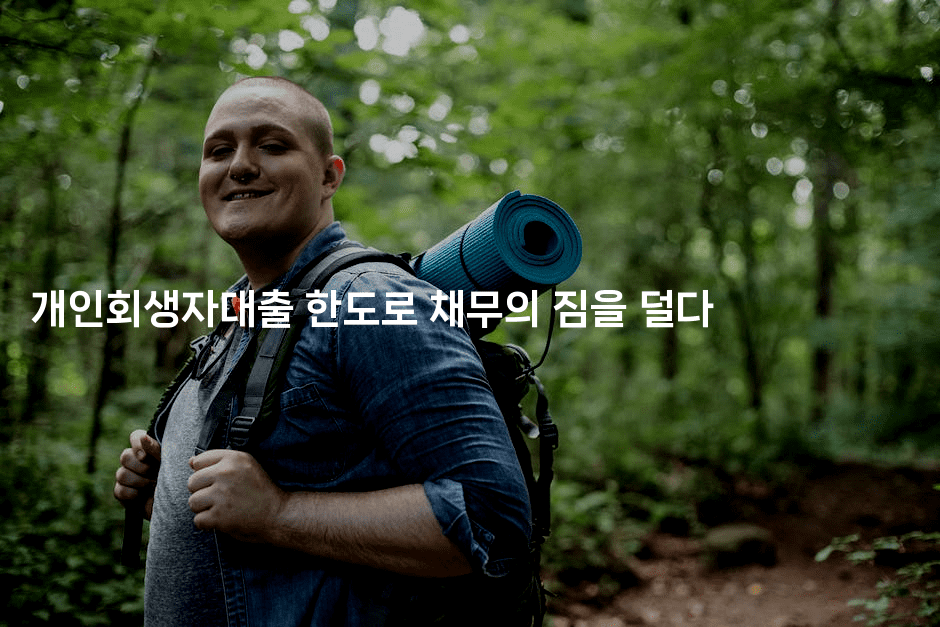 개인회생자대출 한도로 채무의 짐을 덜다-체코치