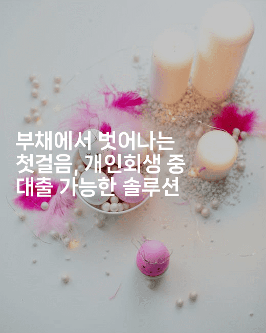 부채에서 벗어나는 첫걸음, 개인회생 중 대출 가능한 솔루션-체코치